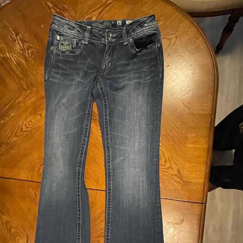 Miss Me Womens Jeans: Style JP6053B Boot Cut: Size 30/34: CountryWestern, Buckle